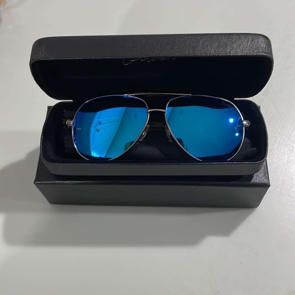 Oversized aviator sunglasses polarized